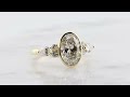 video - Bezel Cluster Engagement Ring