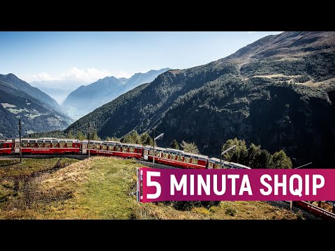 Si duket Zvicra nga treni që udhëton nëpër kodër?