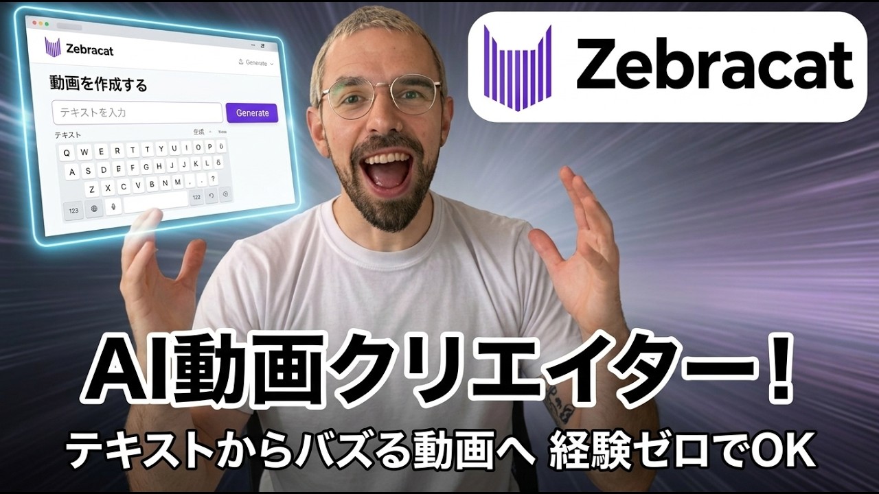 Zebracat AIの使い方：テキストからプロ級動画を自動生成する完全ガイド