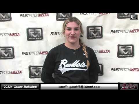 2023 Grace McKillop 3.75 GPA - Pitcher and First Base Softball Skills Video - NW Bullets