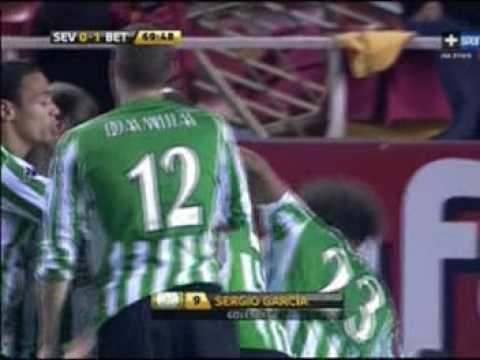 Sergio Garcia goal. FC Sevilla - Betis 1:2