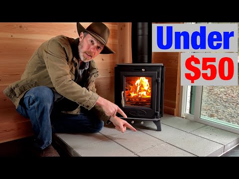 How to Build a Simple Wood Stove Hearth (In Under 30 Minutes)