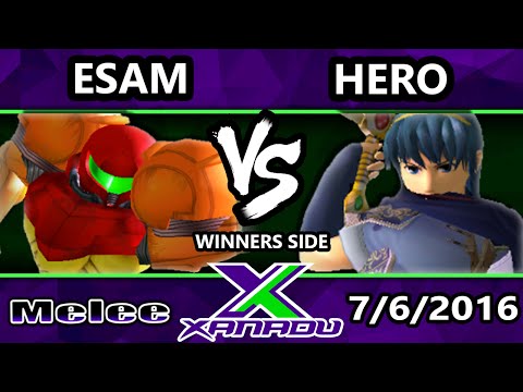 S@X 157 - PG | Esam (Pikachu) Vs. Hero (Marth) SSBM Tournament - Smash Melee