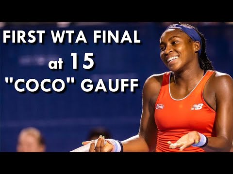 CORI "COCO" GAUFF FIRST WTA FINAL at 15 YO - LINZ vs OSTAPENKO