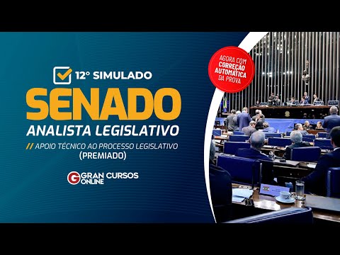 Simulado Premiado Senado Federal - Analista Legislativo - Apoio Técnico | Correção ao vivo