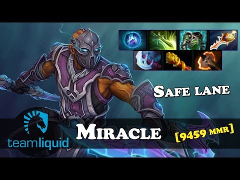 Miracle - Anti-Mage [9459 MMR] | Safe lane| Dota 2 | Patch  7.06е
