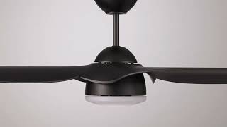 1_Watch A Video About the Casa Vieja Sierra Matte Black Damp LED Ceiling Fan with Remote