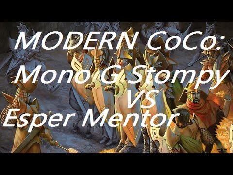 Modern Mono Green Collected Company Stompy vs Esper Mentor