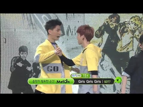 [Gods Seven GOT7] - Girls Girls Girls @ Popular Inkigayo 140216