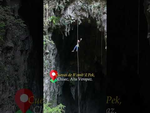 Cuevas de B'omb'il Pek en Chisec, Alta Verapaz Guatemala 🇬🇹 - Senderismo 🥾 🏞️- Rapel - Cuevas