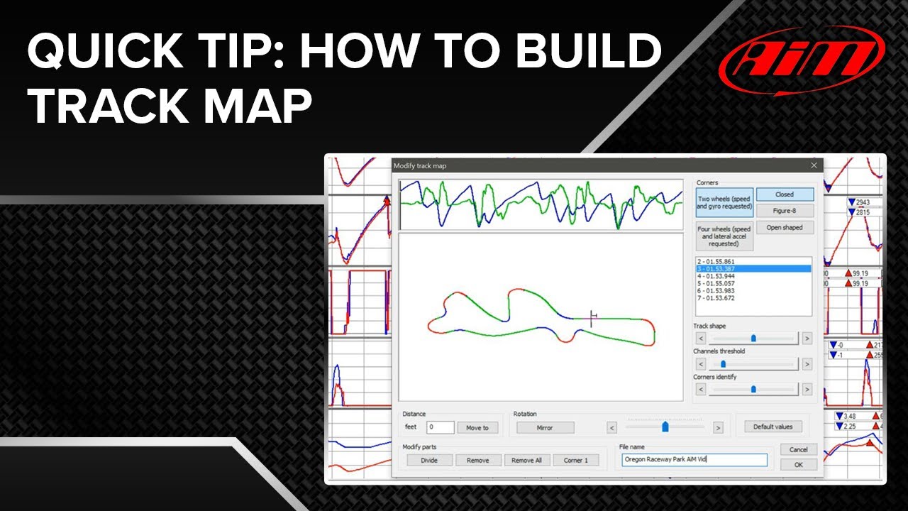 AiM Race Studio Analysis - Quick Tip - Building A Quick Track Map