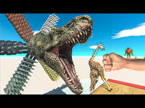 T-REX Head & Spinning Traps - Animal Revolt Battle Simulator
