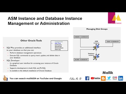 ASM Instance and Database Instance Management or Administration