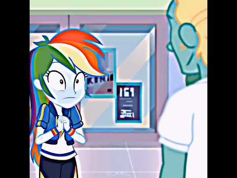 need to cut the line? #mlpeg #rainbowdash#zephyrbreeze #equestriagirls #edit