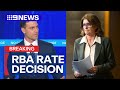 RBA leaves interest rates on hold | 9 News Australia