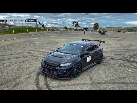 FK8 Shakedown! Whiteline Anti Lift torture test at Thunderhill East Cyclone