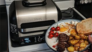 Using the NInja Foodi Grill to cook a Breakfast 3 ways