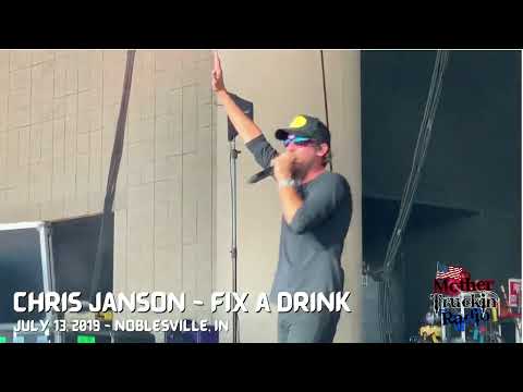 Chris Janson sings Fix A Drink in Noblesville, Indiana on July 13, 2019