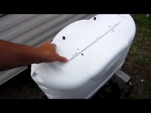 RV Dual propane tank cover install and review Camco 40523