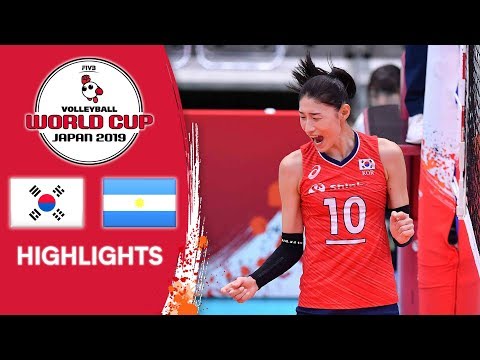 Волейбол Korea vs. Argentina — Match Highlights