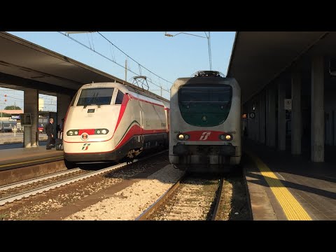 UNA STUPENDA PRECEDENZA ALLA STAZIONE DI RIMINI:TRA L'INTERCITY 612 E IL FRECCIABIANCA 8828!