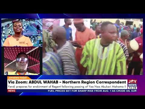 Yendi prepares for enskinment of regent following the passing of Yaa Naa Abukari Mahama II