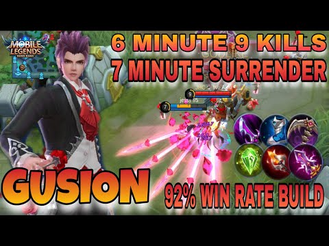 Gusion King of Assassin!! 92% Win Rate Build – Mobile Legend Bang Bang