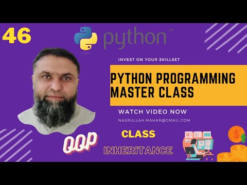 Python Oop Class Inheritance Part 02 Python Programming Master Class Nasrullah Mahar