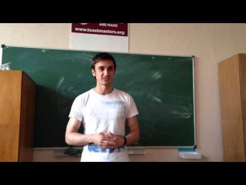 Toastbusters 10.07.13 Speaker #3 Denis Shevchuk - adv. project #1 "The professional speaker"