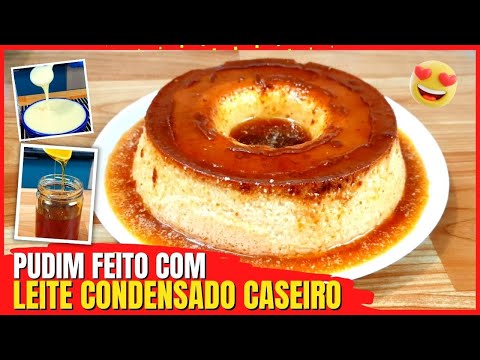 Condensed milk pudding made with homemade condensed milk.