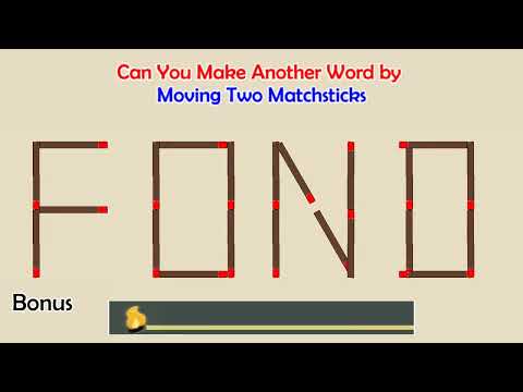 Can you make another word from the existing one? | Matchstick Word Puzzles #61 | Brain Teaser