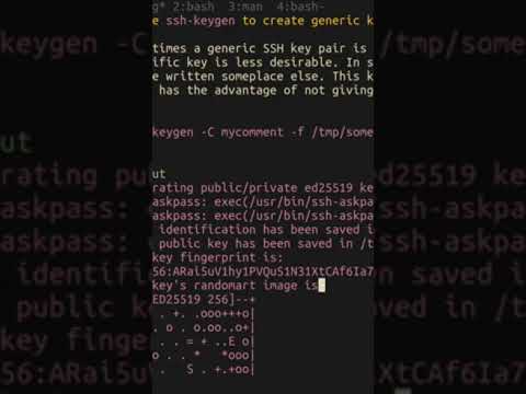 ssh-keygen -C comment #linux #ssh #tips #terminal