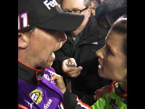 ‘WHAT ARE YOU DOING?!’ Danica Patrick confronts Denny Hamlin | #shorts | NASCAR
