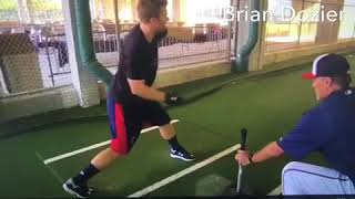 Baseball Hitting Drill # 9 - Lower body pre set ( Dozier Drill )