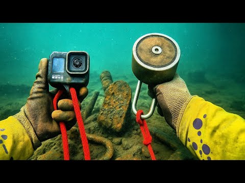 Nobody Would EVER Believe What I Found Magnet Fishing if I Didn’t Attach My GoPro! (Underwater View)