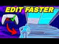 How To EDIT FASTER On Controller Remove Input Delay Fortnite Tutorial