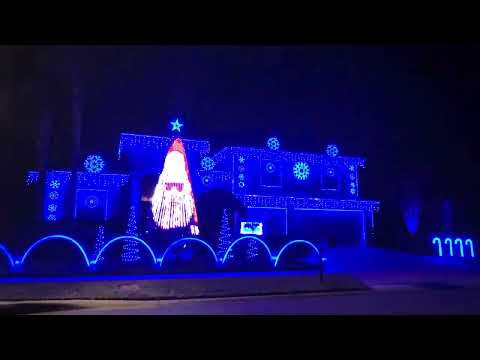 Santa is Back in Town - Christmas Chronicles - Lights on Whispering Meadows 2022 -  Christmas Lights