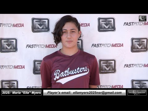2025 Maria Isabella “Ella” Myers 4.0 GPA - Pitcher & Second Base Softball Skills Video Salinas Storm