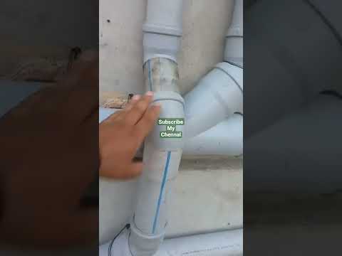 How to solve pvc pipe crossing problem solve withou t elbow  use only 45°
