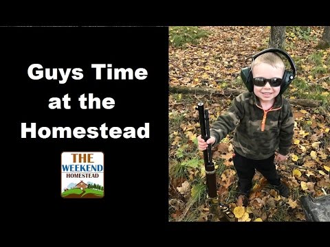 Cameron Shot a Pumpkin - Boy's weekend at the Homestead