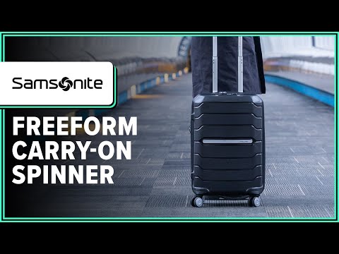 Samsonite Freeform 24-Inch Medium Luggage with Dual 360° Spinner Wheels - Checked Suitcase - TSA Lock, Airline-Approved - Durable Polypropylene Expandable Hardshell for Lightweight Travel - Merlot video review thumbnail