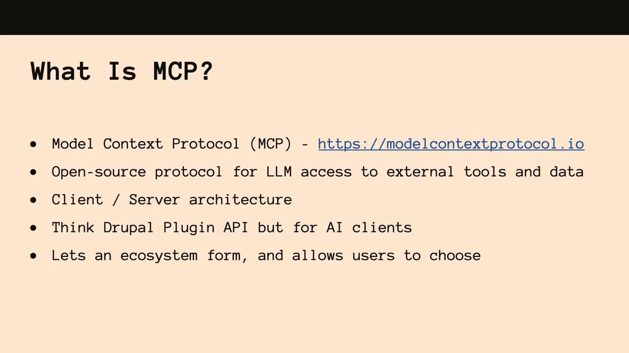 Exposing Your Drupal Site’s Unique Content and Features to LLMs with MCP