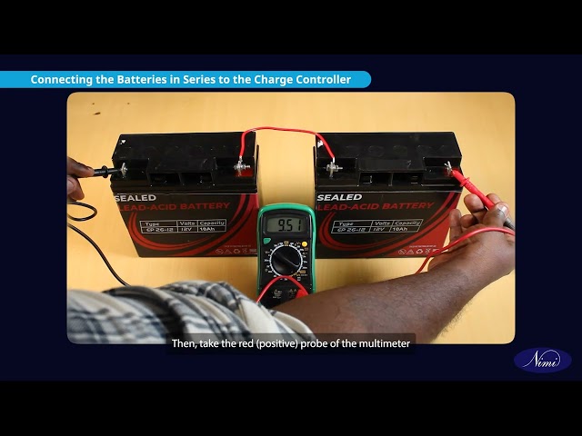 Wire a solar controller to a battery storage station Part 2 