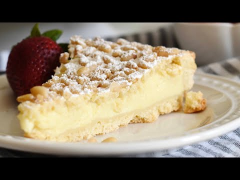 Authentic Italian Torta della Nonna (Custard Filled Pie)