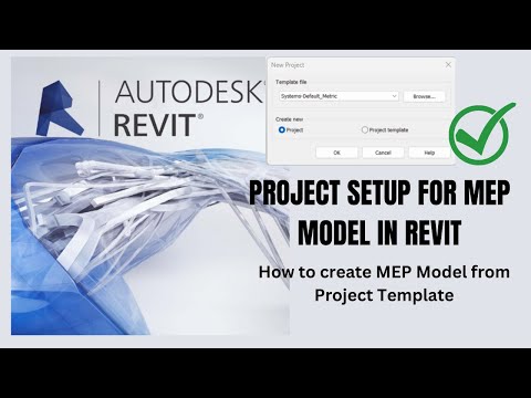 Project Setup of MEP Model in Revit | How to Create  MEP Project from Project Template