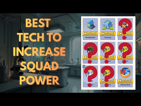 Tech Series Part 3: Initial Tech For Squad Power - F2P (2025) | Last War: Survival