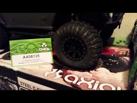 Axial scx10 Rubicon 1.9 tires on 2.2 wheels