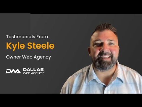Kyle Steele, agency owner, in his video testimonial