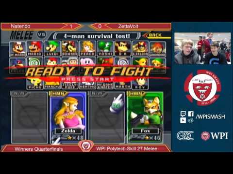 WPI PTS 27 - Natendo (Sheik) vs ZettaVolt (Fox, Falco) - Melee - Winners Quarterfinals