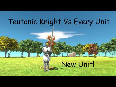 Teutonic Knight Vs Every Unit ARBS |Animal Revolt Battle Simulator [Who Is The Strongest]